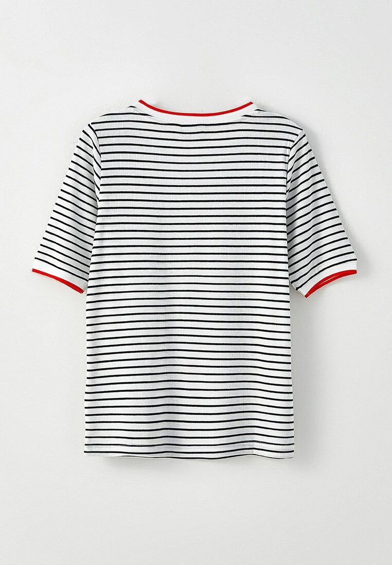 LC WAIKIKI Crew Neck Striped Short Sleeve Women's T-Shirt 9 LC WAIKIKI Crew Neck Striped Short Sleeve Women's T-Shirt - Image 7