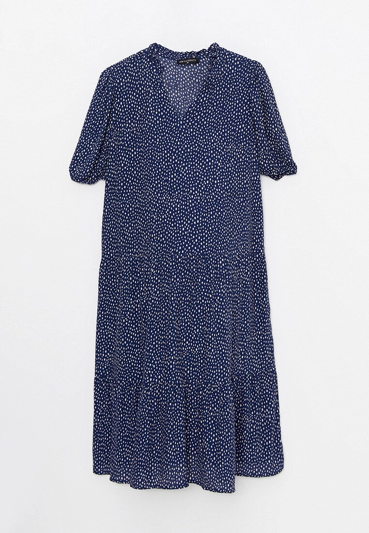 LC WAIKIKI V-Neck Patterned Short Sleeve Viscose Maternity Dress 8 LC WAIKIKI V-Neck Patterned Short Sleeve Viscose Maternity Dress - Image 6