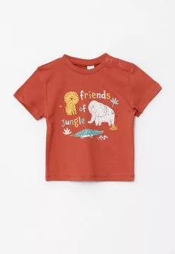 LC WAIKIKI Crew Neck Short Sleeve Printed Cotton Baby Boy T-Shirt And Shorts 2-Piece Set -LC WAIKIKI popular shop lc waikiki 1302 8955726 2