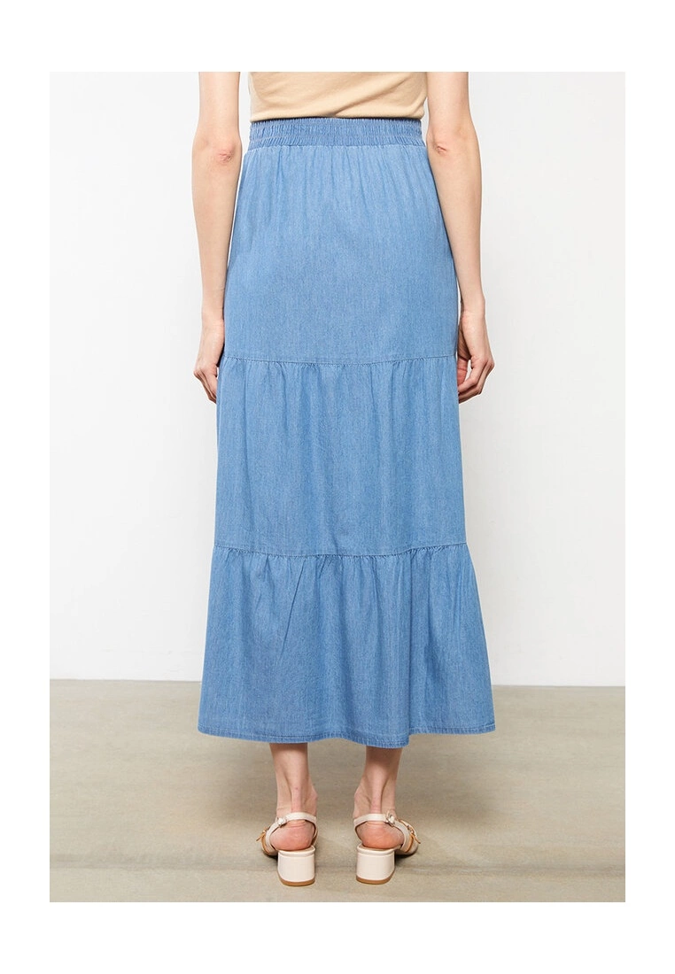 LC WAIKIKI Straight Jean Skirt 4 LC WAIKIKI Straight Jean Skirt - Image 2