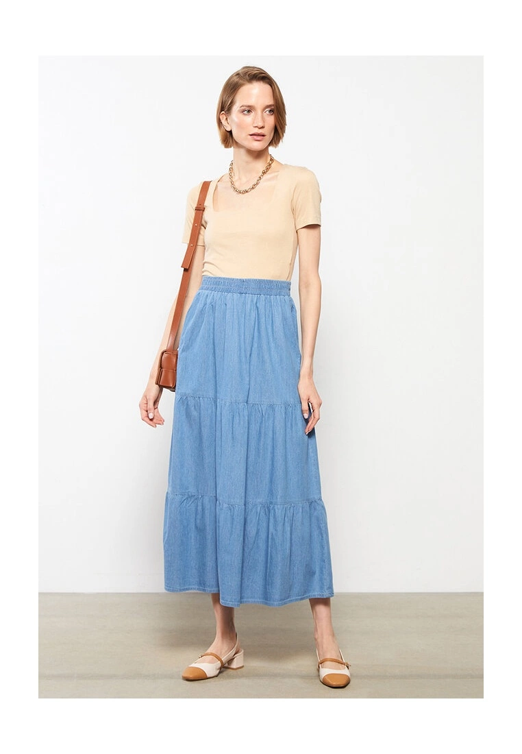 LC WAIKIKI Straight Jean Skirt 6 LC WAIKIKI Straight Jean Skirt - Image 4