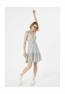 LC WAIKIKI V-Neck Embroidery Sleeveless Women's Dress -LC WAIKIKI popular shop lc waikiki 1317 4026526 4