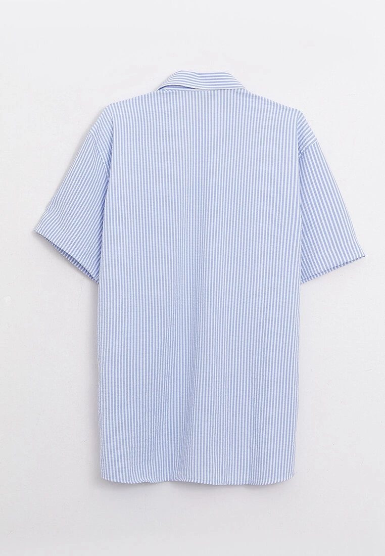 LC WAIKIKI Regular Fit Short Sleeve Striped Men's Shirt 9 LC WAIKIKI Regular Fit Short Sleeve Striped Men's Shirt - Image 7