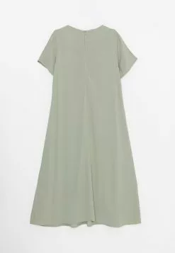 LC WAIKIKI Crew Neck Straight Short Sleeve Crinkled Maternity Dress -LC WAIKIKI popular shop lc waikiki 1321 8029726 6