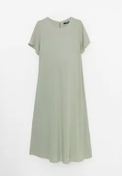 LC WAIKIKI Crew Neck Straight Short Sleeve Crinkled Maternity Dress -LC WAIKIKI popular shop lc waikiki 1321 8029726 7