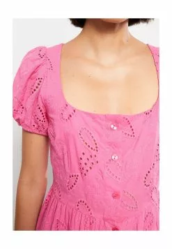 LC WAIKIKI U Neck Embroidered Short Sleeve Cotton Women's Dress -LC WAIKIKI popular shop lc waikiki 1334 4016526 3