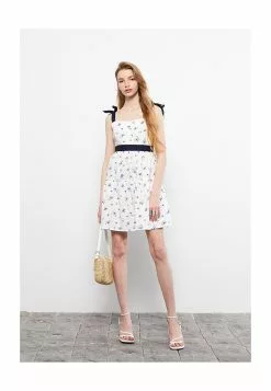 LC WAIKIKI Square Collar Strap Cotton Dress -LC WAIKIKI popular shop lc waikiki 1337 6526526 3