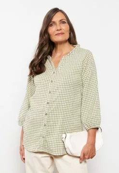 LC WAIKIKI Crew Neck Plaid Women's Blouse -LC WAIKIKI popular shop lc waikiki 1342 9262236 3