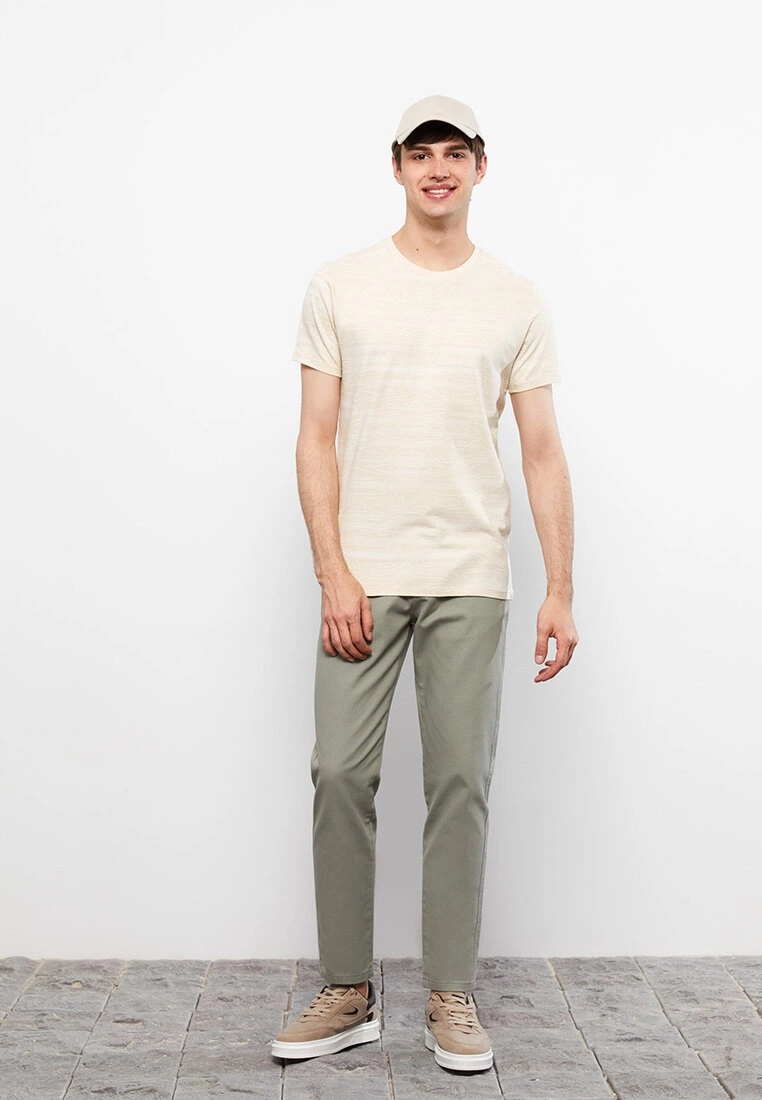 LC WAIKIKI Crew Neck Short Sleeve Patterned Combed Cotton Men's T-Shirt 3 LC WAIKIKI Crew Neck Short Sleeve Patterned Combed Cotton Men's T-Shirt