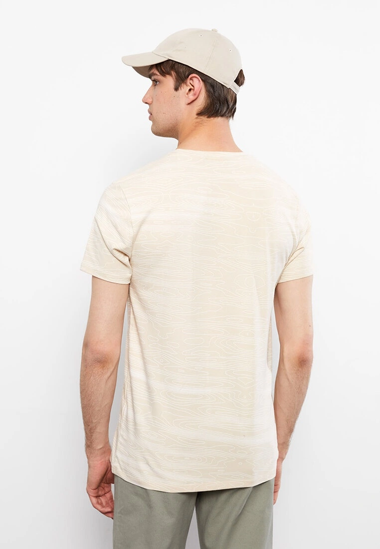 LC WAIKIKI Crew Neck Short Sleeve Patterned Combed Cotton Men's T-Shirt 4 LC WAIKIKI Crew Neck Short Sleeve Patterned Combed Cotton Men's T-Shirt - Image 2