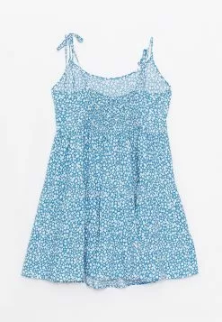 LC WAIKIKI U Neck Patterned Strappy Viscose Women's Dress -LC WAIKIKI popular shop lc waikiki 1347 8719726 7