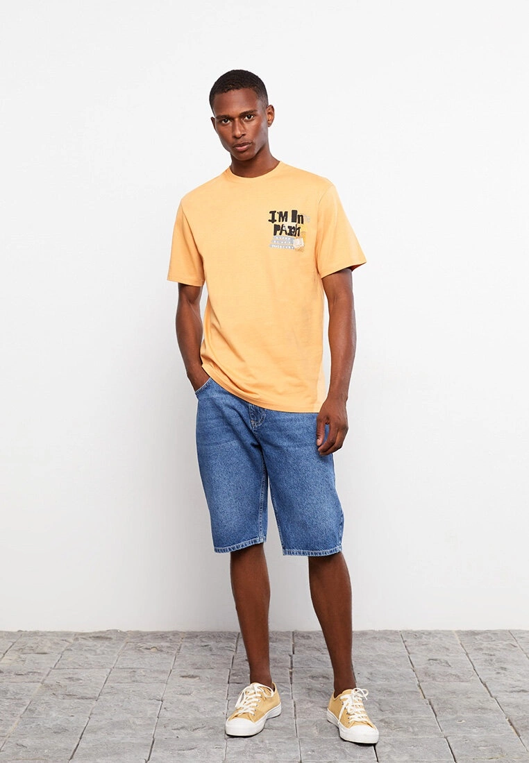 LC WAIKIKI Crew Neck Short Sleeve Printed Combed Cotton Men's T-Shirt 5 LC WAIKIKI Crew Neck Short Sleeve Printed Combed Cotton Men's T-Shirt - Image 3