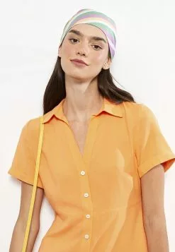 LC WAIKIKI Shirt Collar Straight Short Sleeve Women Dress -LC WAIKIKI popular shop lc waikiki 1368 6619726 4