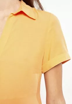 LC WAIKIKI Shirt Collar Straight Short Sleeve Women Dress -LC WAIKIKI popular shop lc waikiki 1369 6619726 5