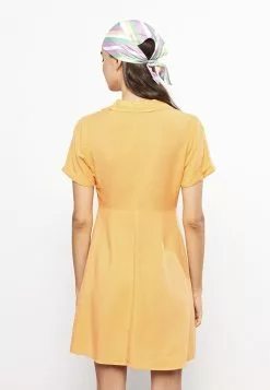 LC WAIKIKI Shirt Collar Straight Short Sleeve Women Dress -LC WAIKIKI popular shop lc waikiki 1369 6619726 6