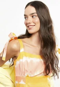 LC WAIKIKI Square Collar Patterned Strap Poplin Women's Dress -LC WAIKIKI popular shop lc waikiki 1371 3929726 3