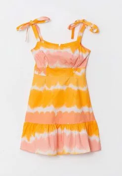 LC WAIKIKI Square Collar Patterned Strap Poplin Women's Dress -LC WAIKIKI popular shop lc waikiki 1372 3929726 6