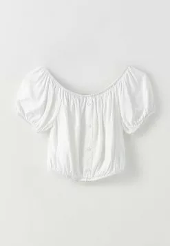 LC WAIKIKI Boat Neck Straight Short Sleeve Crop Viscose Women's Blouse 14 LC WAIKIKI Boat Neck Straight Short Sleeve Crop Viscose Women's Blouse -LC WAIKIKI popular shop lc waikiki 1374 3515726 6