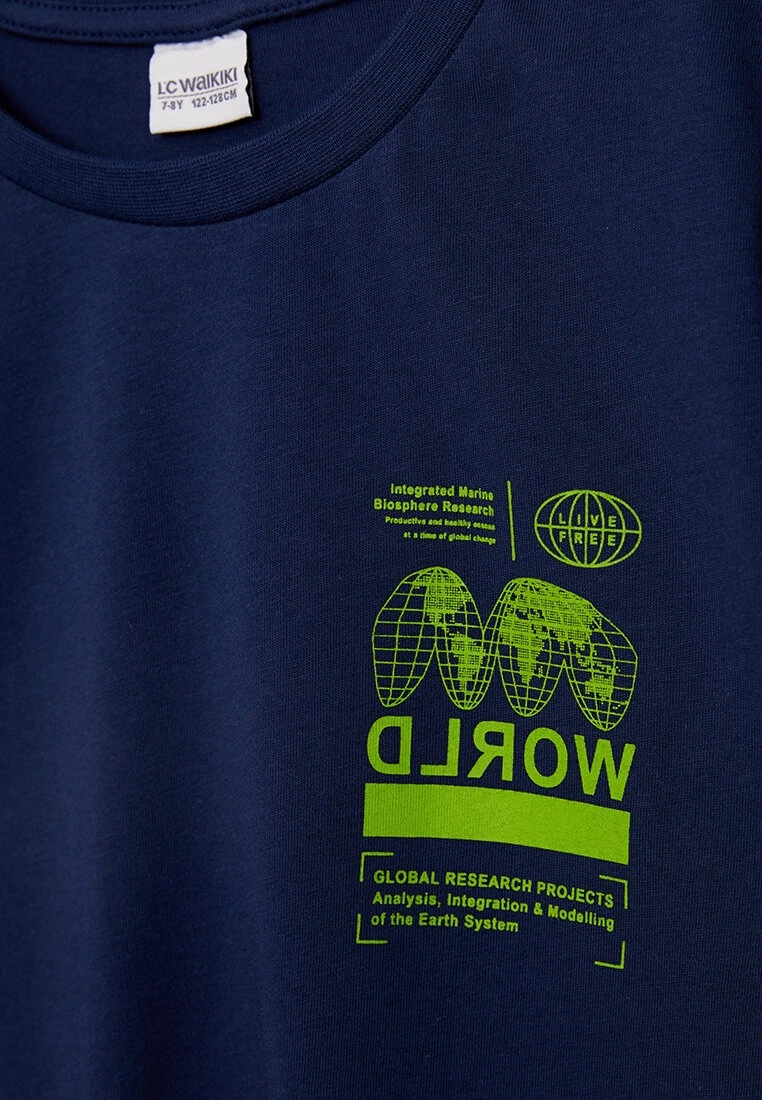 LC WAIKIKI Crew Neck Printed Short Sleeve Cotton Boy T-Shirt 4 LC WAIKIKI Crew Neck Printed Short Sleeve Cotton Boy T-Shirt - Image 2