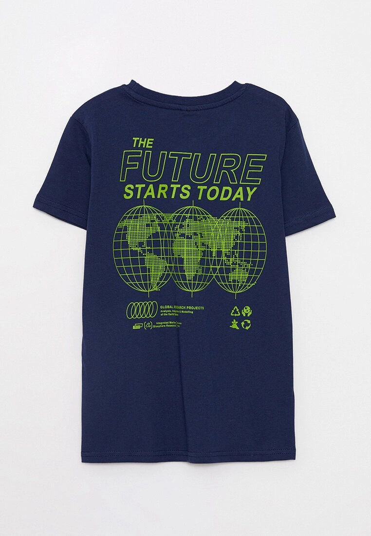 LC WAIKIKI Crew Neck Printed Short Sleeve Cotton Boy T-Shirt 5 LC WAIKIKI Crew Neck Printed Short Sleeve Cotton Boy T-Shirt - Image 3