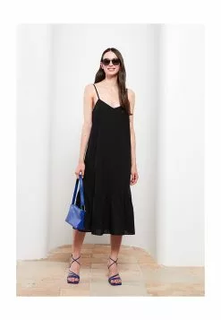 LC WAIKIKI V-Neck Patterned Women's Dress With Straps -LC WAIKIKI popular shop lc waikiki 1383 1926526 5