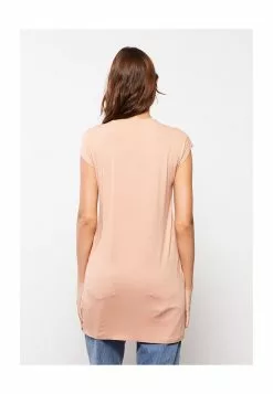 LC WAIKIKI Crew Neck Straight Short Sleeve Women's Tunic -LC WAIKIKI popular shop lc waikiki 1384 3857626 2