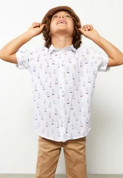 LC WAIKIKI Patterned Short Sleeve Boy Shirt -LC WAIKIKI popular shop lc waikiki 1386 8520236 3