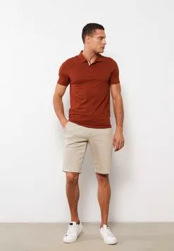 LC WAIKIKI Polo Neck Short Sleeve Combed Cotton Men's T-Shirt