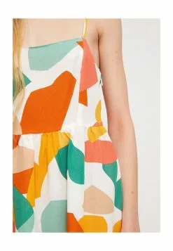 LC WAIKIKI Square Collar Patterned Strap Women's Dress -LC WAIKIKI popular shop lc waikiki 1397 6357626 3