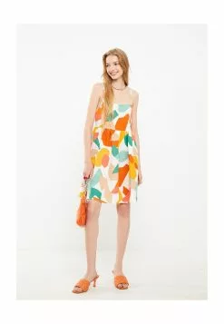 LC WAIKIKI Square Collar Patterned Strap Women's Dress -LC WAIKIKI popular shop lc waikiki 1397 6357626 4