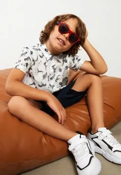 LC WAIKIKI Patterned Short Sleeve Poplin Boy Shirt