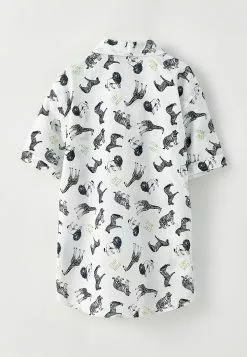 LC WAIKIKI Patterned Short Sleeve Poplin Boy Shirt -LC WAIKIKI popular shop lc waikiki 1399 3978726 4