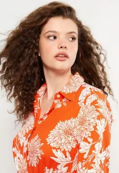 LC WAIKIKI Shirt Collar Patterned Viscose Women's Dress 13 LC WAIKIKI Shirt Collar Patterned Viscose Women's Dress -LC WAIKIKI popular shop lc waikiki 1401 1139726 4