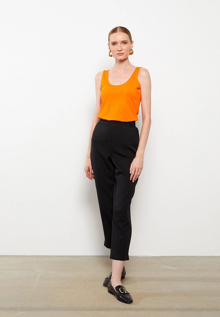 LC WAIKIKI U Neck Plain Cotton Women's Singlet 3 LC WAIKIKI U Neck Plain Cotton Women's Singlet