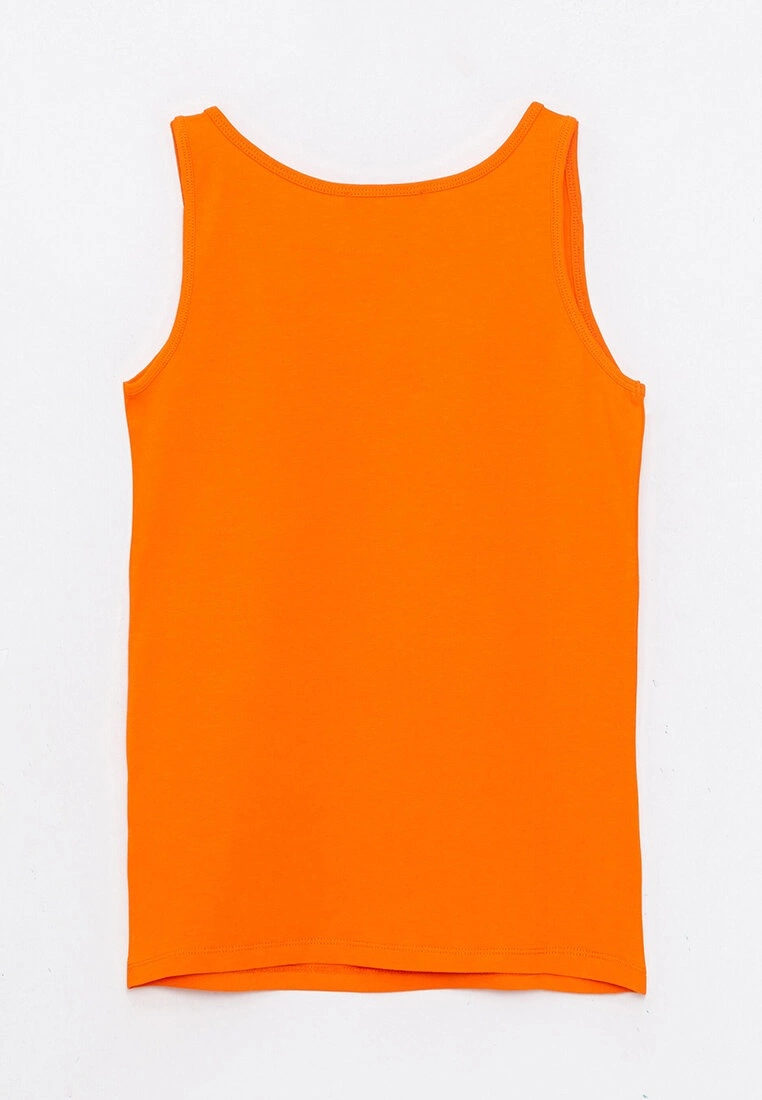 LC WAIKIKI U Neck Plain Cotton Women's Singlet 9 LC WAIKIKI U Neck Plain Cotton Women's Singlet - Image 7