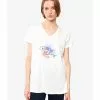 LC WAIKIKI V-Neck Printed Cotton Women's T-Shirt