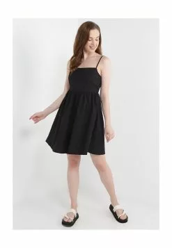 LC WAIKIKI U Neck Straight Strap Poplin Women's Dress -LC WAIKIKI popular shop lc waikiki 1423 2157626 4