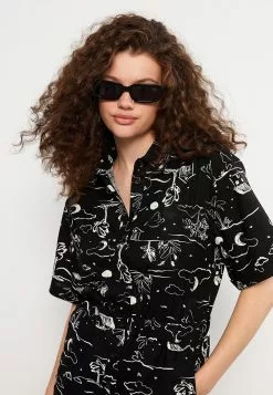 LC WAIKIKI Shirt Collar Patterned Short Sleeve Women's Overalls -LC WAIKIKI popular shop lc waikiki 1426 3529726 3