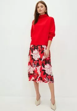 LC WAIKIKI Stand Collar Straight Long Sleeve Women's Sweatshirt