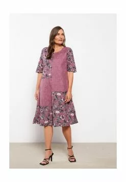 LC WAIKIKI Crew Neck Floral Short Sleeve A-Line Poplin Women's Dress -LC WAIKIKI popular shop lc waikiki 1438 7267626 4