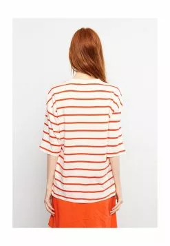 LC WAIKIKI Crew Neck Striped Short Sleeve Cotton Women's T-Shirt -LC WAIKIKI popular shop lc waikiki 1452 8467626 2