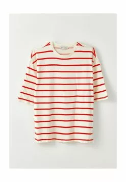 LC WAIKIKI Crew Neck Striped Short Sleeve Cotton Women's T-Shirt -LC WAIKIKI popular shop lc waikiki 1453 8467626 5