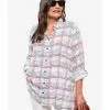 LC WAIKIKI Plaid Long Sleeves Poplin Women's Tunic -LC WAIKIKI popular shop lc waikiki 1455 4267626 1