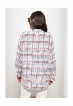 LC WAIKIKI Plaid Long Sleeves Poplin Women's Tunic -LC WAIKIKI popular shop lc waikiki 1455 4267626 2