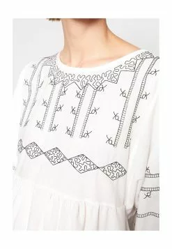 LC WAIKIKI Crew Neck Patterned Poplin Tunic -LC WAIKIKI popular shop lc waikiki 1456 8547626 3