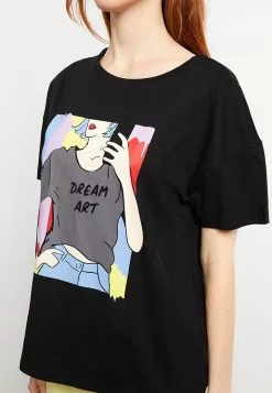 LC WAIKIKI Crew Neck Printed Short Sleeve Cotton Women's T-Shirt 12 LC WAIKIKI Crew Neck Printed Short Sleeve Cotton Women's T-Shirt -LC WAIKIKI popular shop lc waikiki 1463 7359836 4