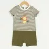 LC WAIKIKI Crew Neck Short Sleeve Printed Cotton Baby Boy Jumpsuit 2 LC WAIKIKI Crew Neck Short Sleeve Printed Cotton Baby Boy Jumpsuit -LC WAIKIKI popular shop lc waikiki 1465 7731236 1