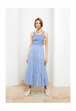 LC WAIKIKI Elastic Waist Plain Cotton Skirt 11 LC WAIKIKI Elastic Waist Plain Cotton Skirt -LC WAIKIKI popular shop lc waikiki 1468 9726526 4