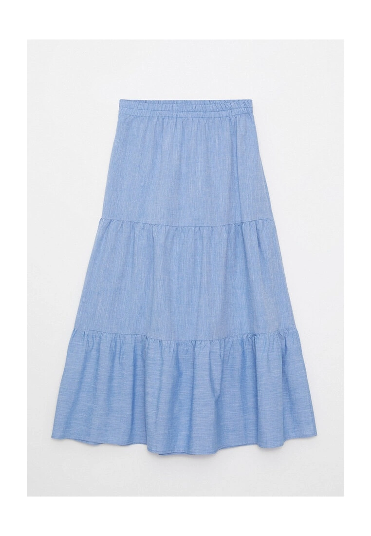 LC WAIKIKI Elastic Waist Plain Cotton Skirt 7 LC WAIKIKI Elastic Waist Plain Cotton Skirt - Image 5