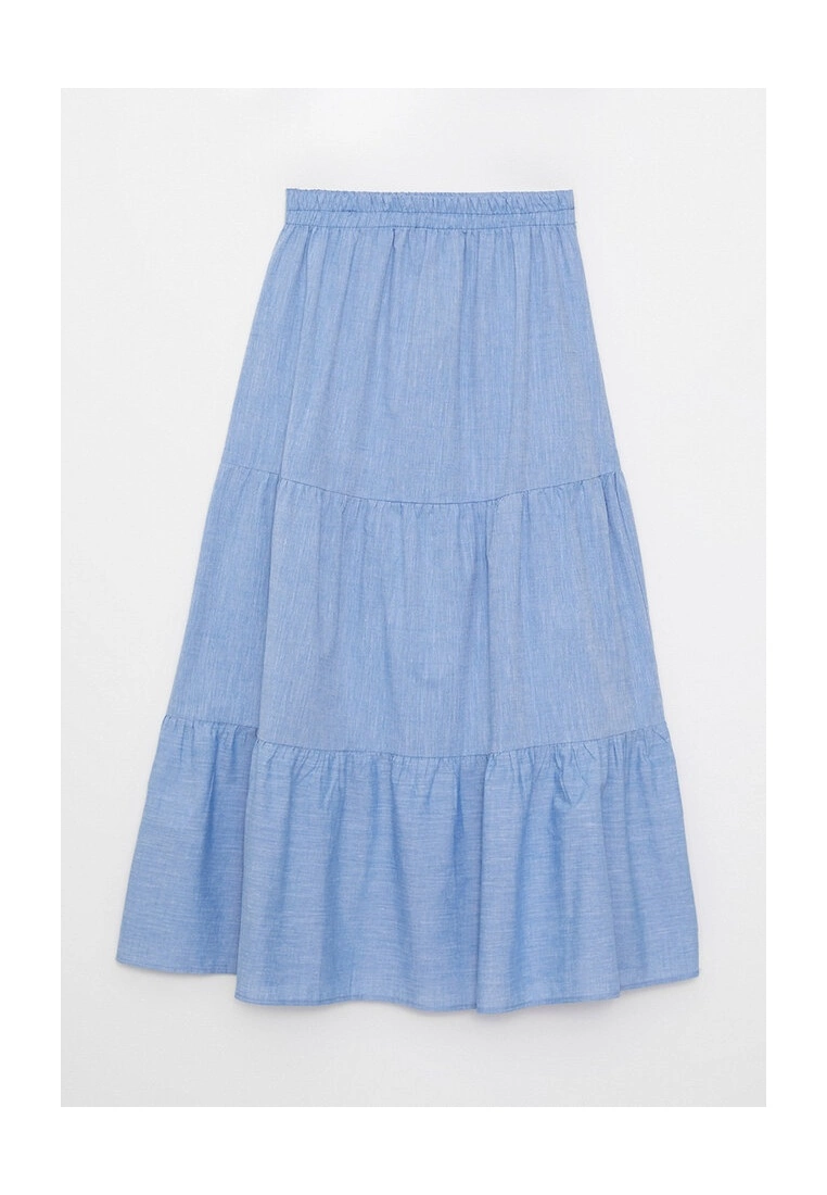 LC WAIKIKI Elastic Waist Plain Cotton Skirt 8 LC WAIKIKI Elastic Waist Plain Cotton Skirt - Image 6